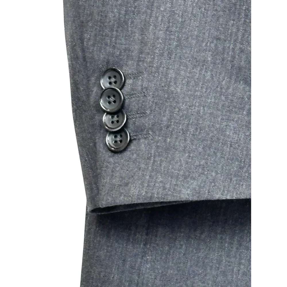 Banana Republic Mens Grey 100% Wool Two Button Suit Jacket Blazer 44R